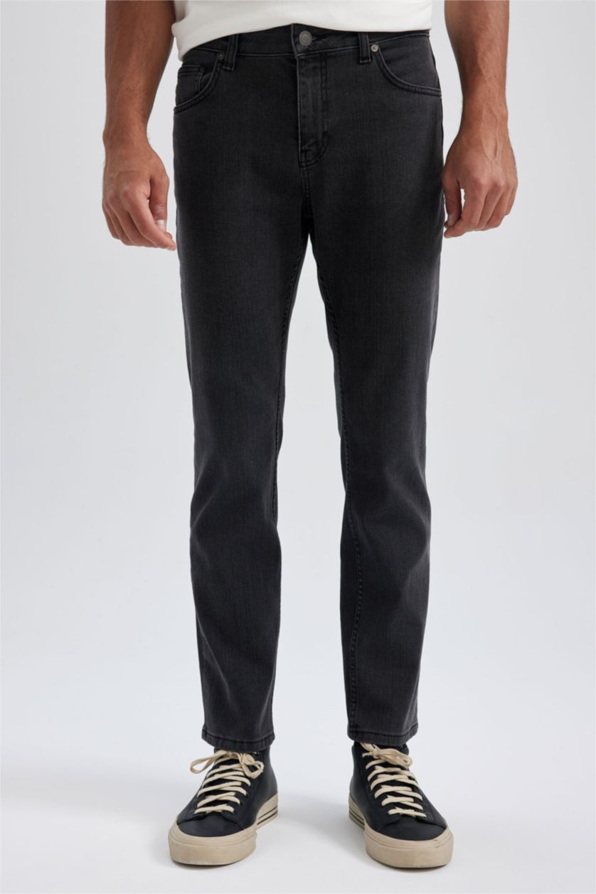 HOMME Anthracite Pantalon Jean SERGIO - Coupe régulière Ourlet régulier