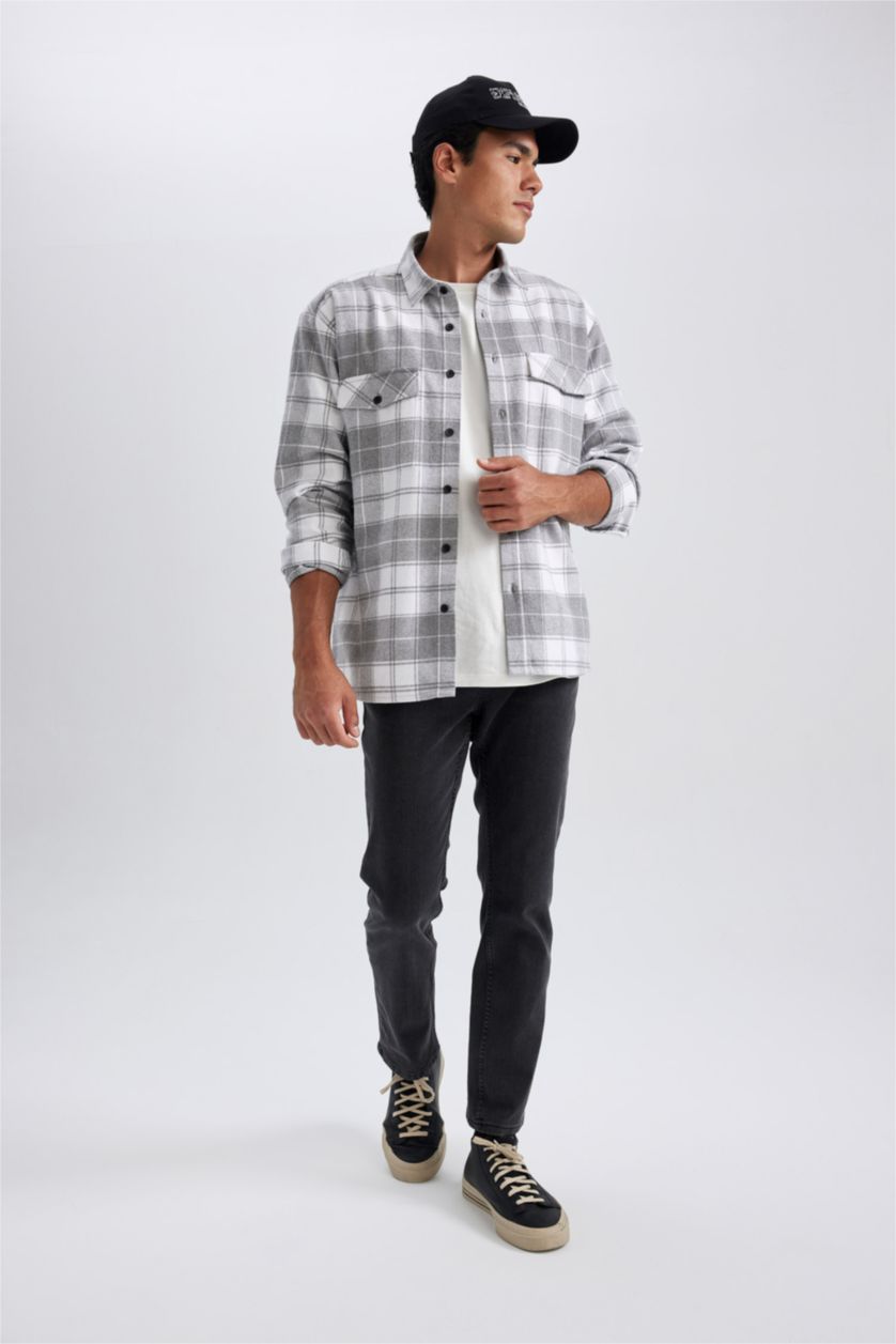 HOMME Anthracite Pantalon Jean SERGIO - Coupe régulière Ourlet régulier