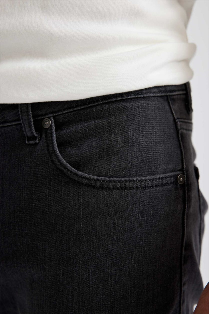 HOMME Anthracite Pantalon Jean SERGIO - Coupe régulière Ourlet régulier