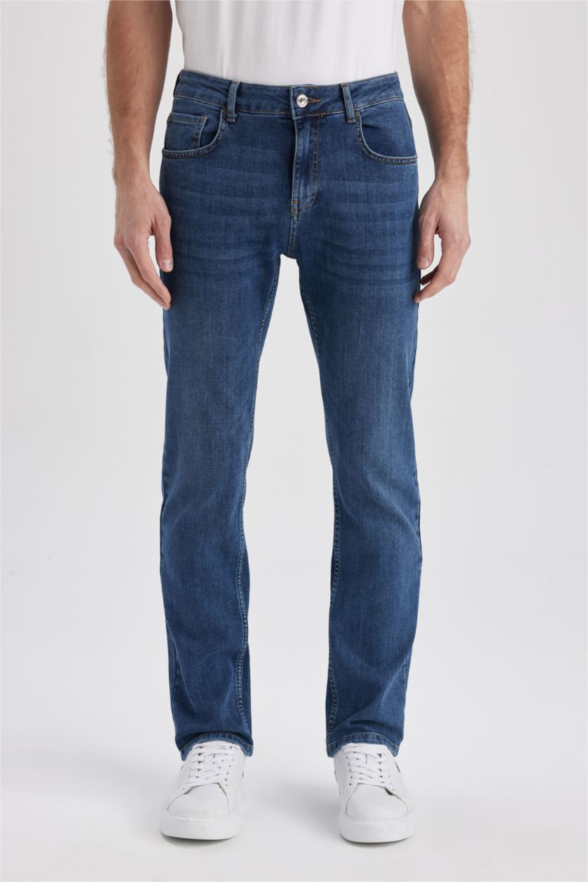 HOMME Bleu Pantalon Jean SERGIO - Coupe régulière Ourlet régulier