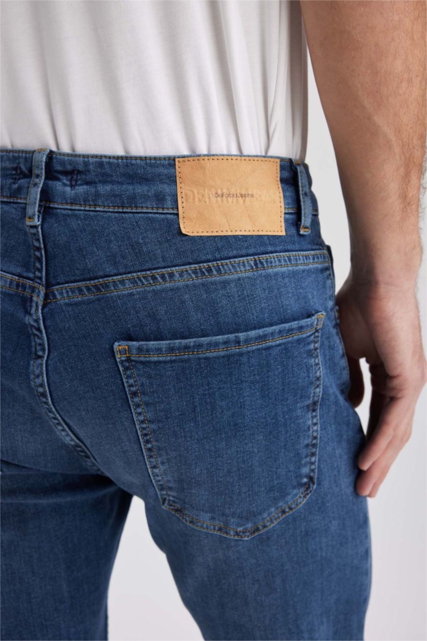 HOMME Bleu Pantalon Jean SERGIO - Coupe régulière Ourlet régulier