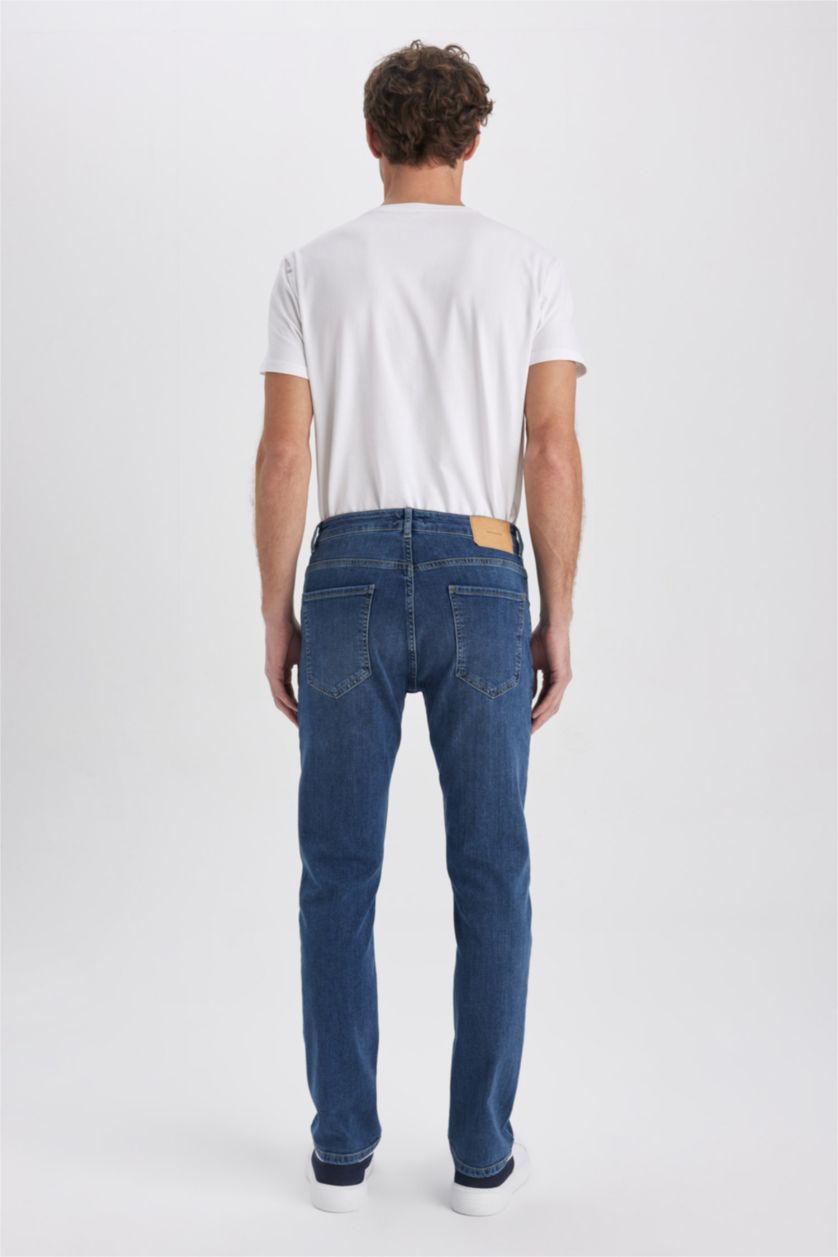 HOMME Bleu Pantalon Jean SERGIO - Coupe régulière Ourlet régulier