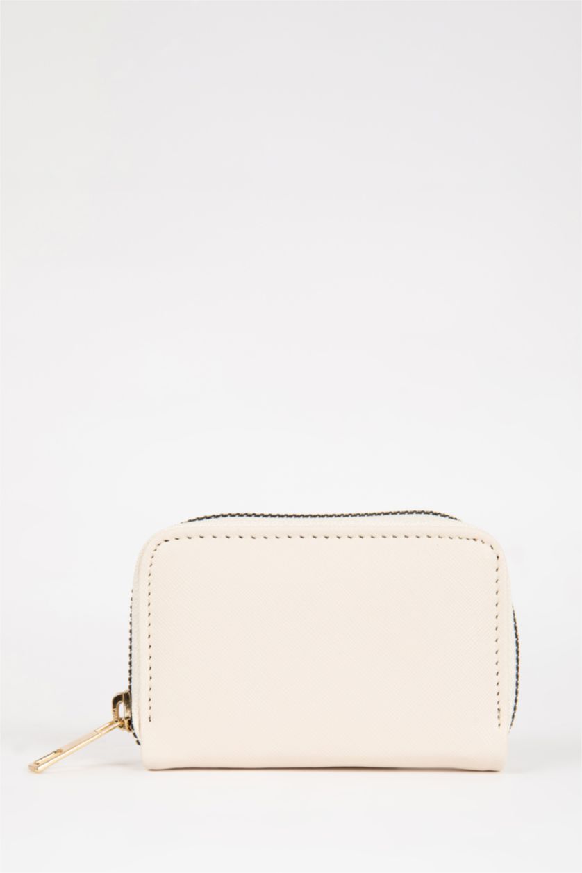 Kadın Bej Kadın Suni Deri Bozuk Para Cüzdan