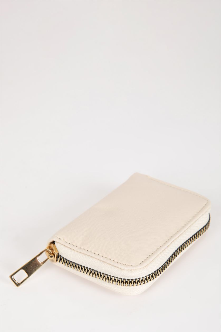 Kadın Bej Kadın Suni Deri Bozuk Para Cüzdan