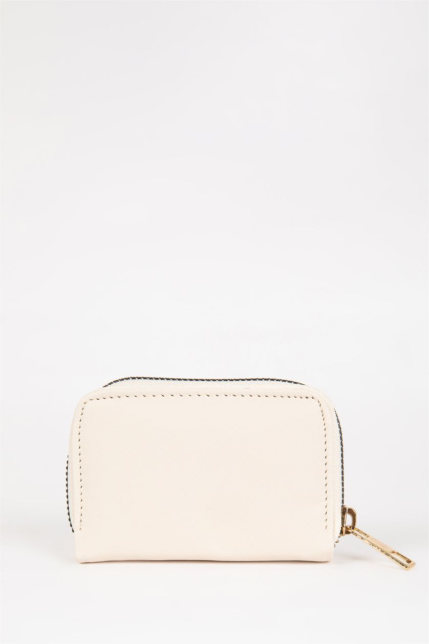 Kadın Bej Kadın Suni Deri Bozuk Para Cüzdan