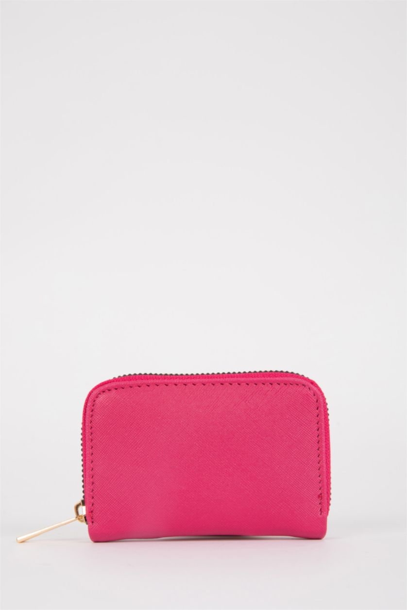 Kadın Fuşya Kadın Suni Deri Bozuk Para Cüzdan
