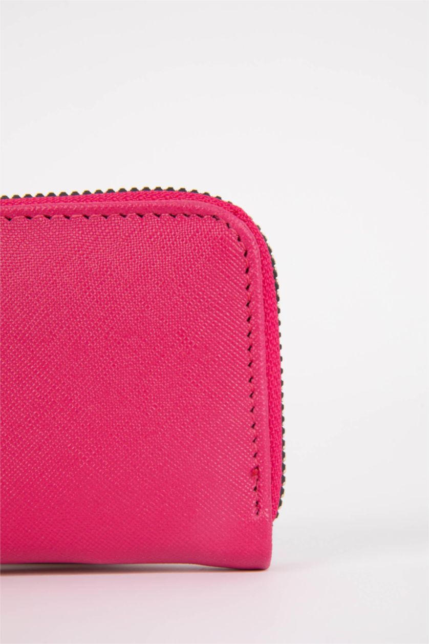 Kadın Fuşya Kadın Suni Deri Bozuk Para Cüzdan
