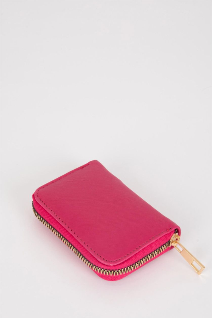 Kadın Fuşya Kadın Suni Deri Bozuk Para Cüzdan