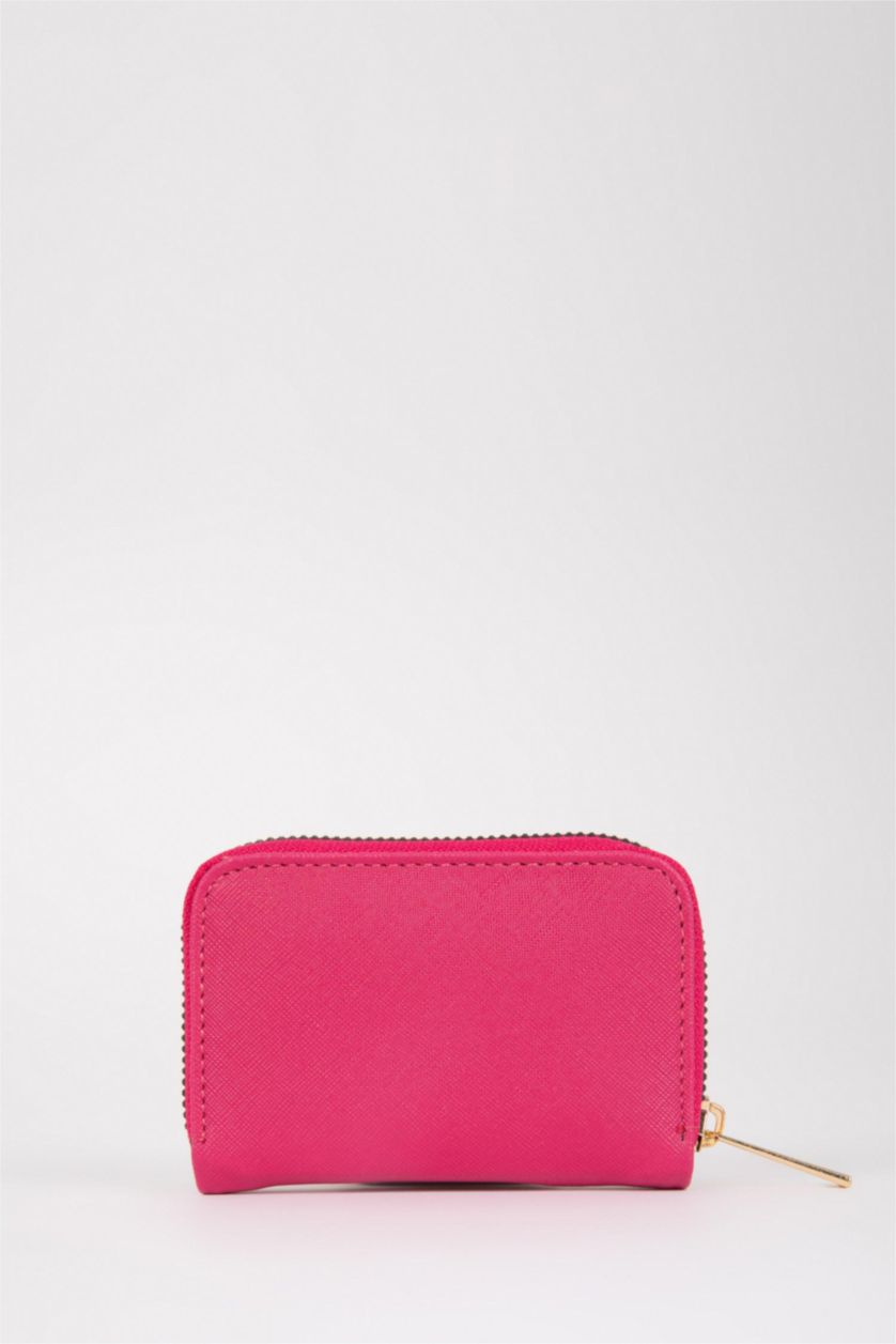 Kadın Fuşya Kadın Suni Deri Bozuk Para Cüzdan