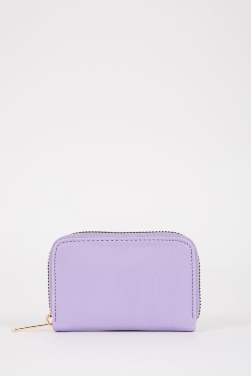 Kadın Lila Kadın Suni Deri Bozuk Para Cüzdan