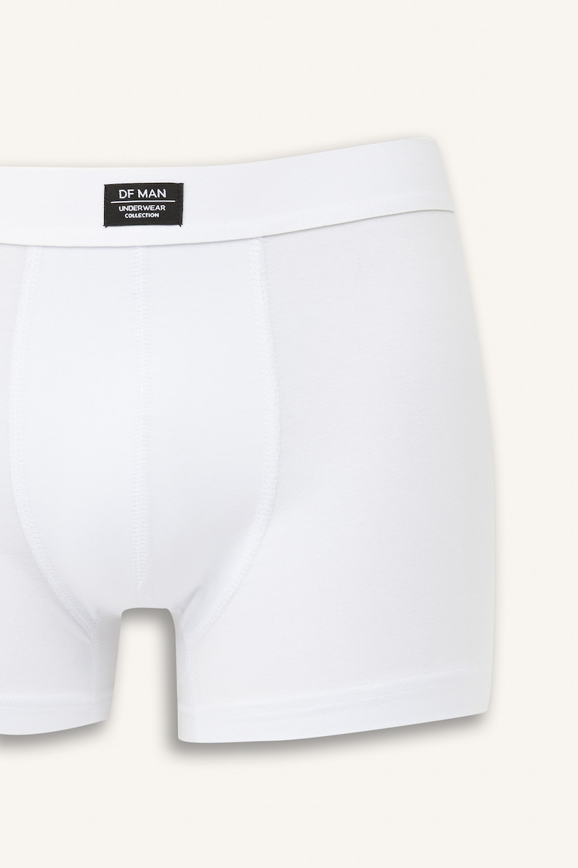 Erkek Beyaz Regular Fıt 3'lü Boxer
