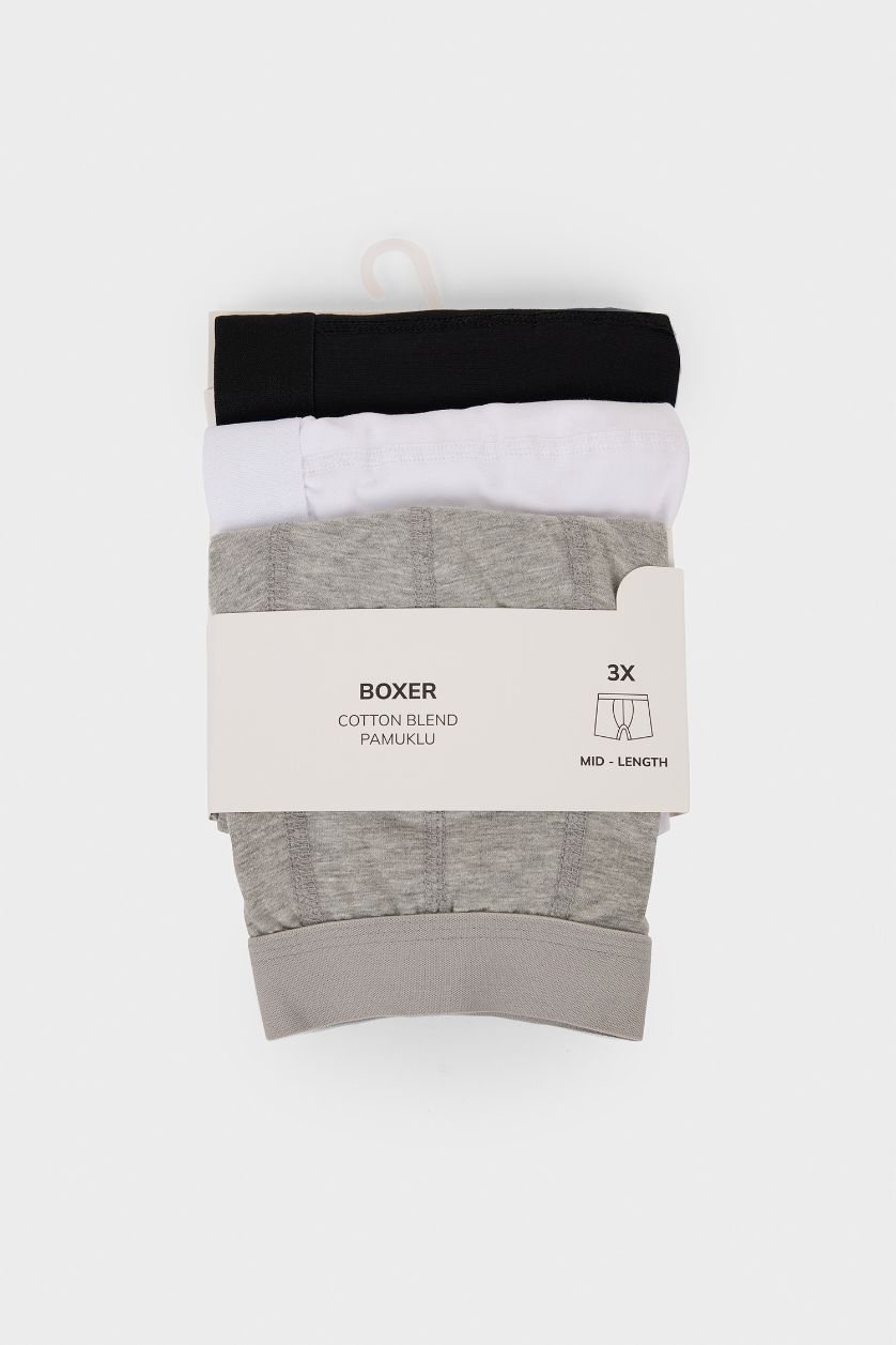 Мужчины Белый Боксеры Regular Fit набор из 3 шт