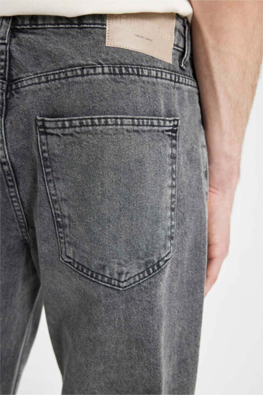 HOMME Gris Jean Taille normale Coupe régulière