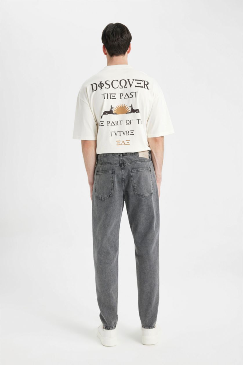 HOMME Gris Jean Taille normale Coupe régulière