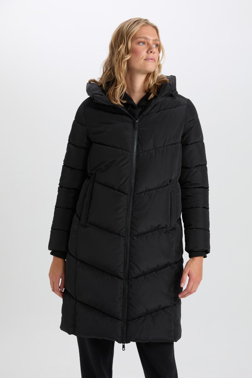 Kadın Siyah Su Geçirmez Parka