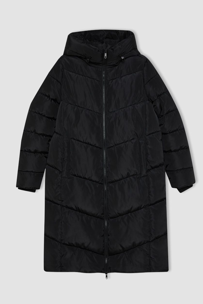 Kadın Siyah Su Geçirmez Parka