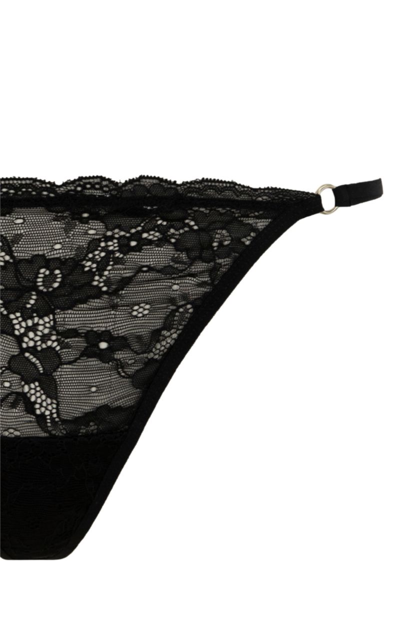 Kadın Siyah Dantel Tanga