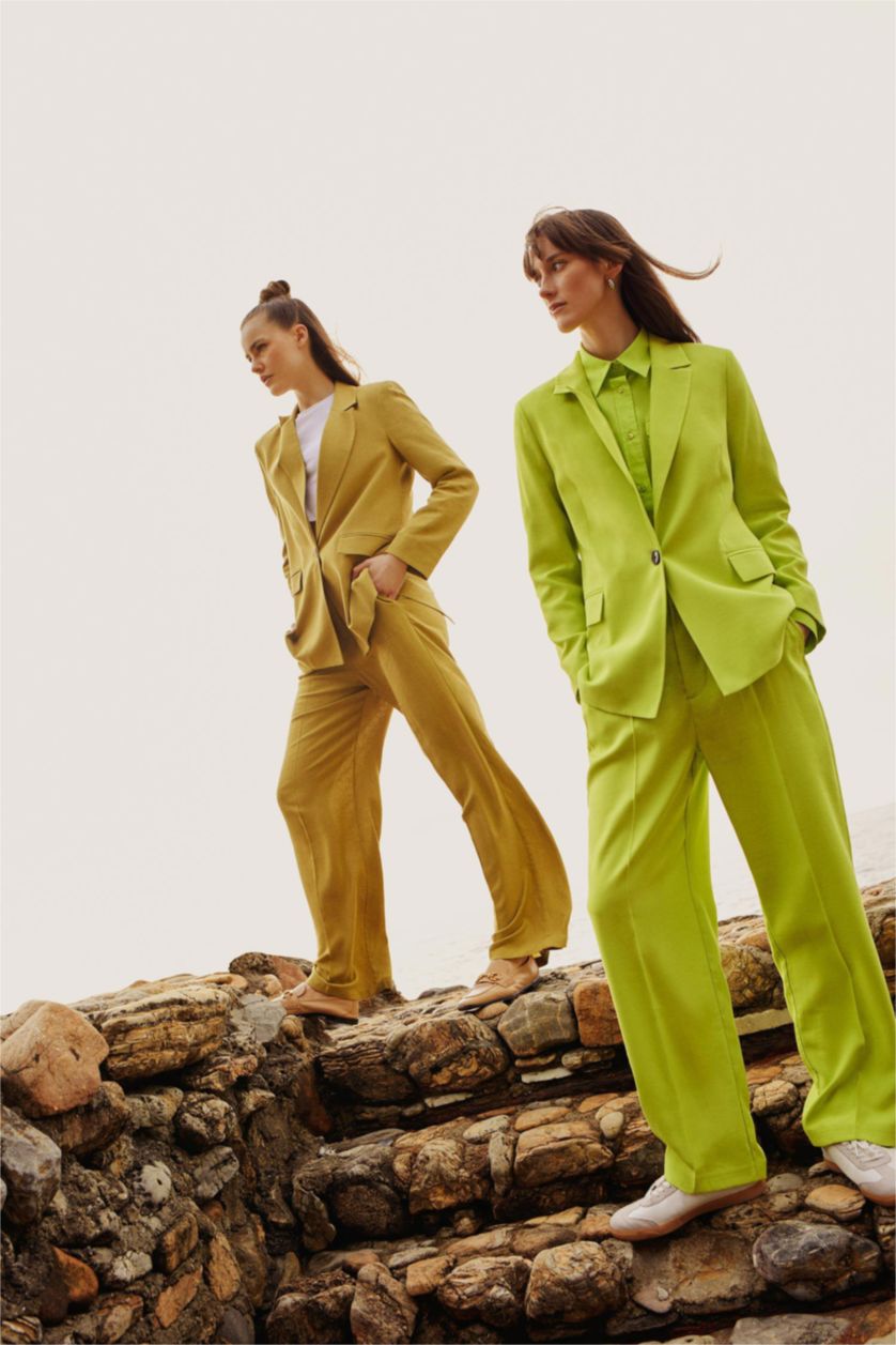 WOMAN BRIGHT LT.GREEN Loose Fit Blazer