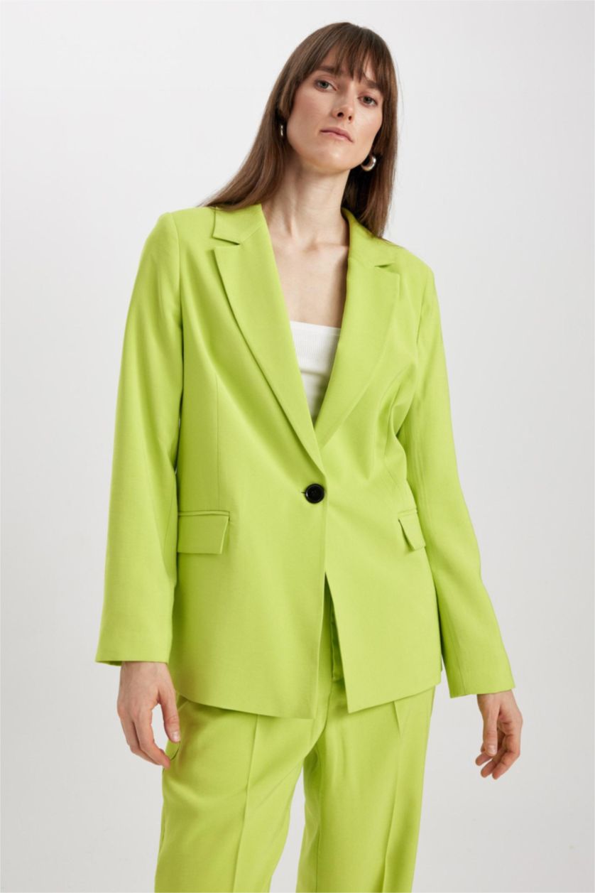 WOMAN BRIGHT LT.GREEN Loose Fit Blazer