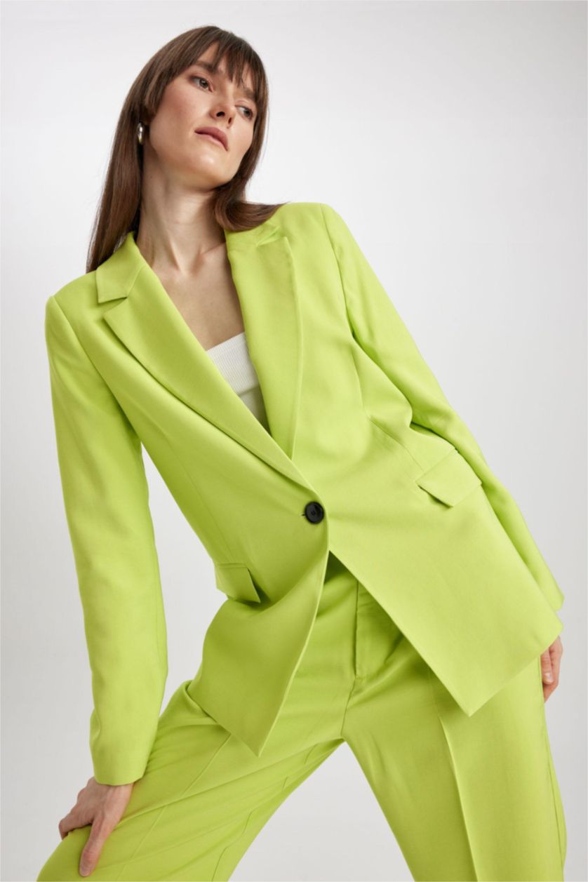 WOMAN BRIGHT LT.GREEN Loose Fit Blazer