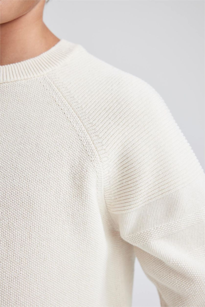 Мальчики и подростки Бежевый Свитер стандартного кроя для мальчиков, Школьная коллекция