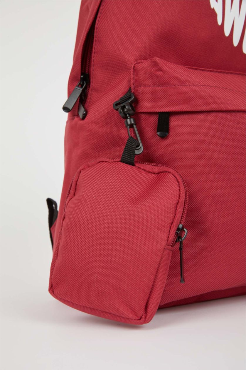 Kadın Bordo Unisex Okul Sırt Çantası