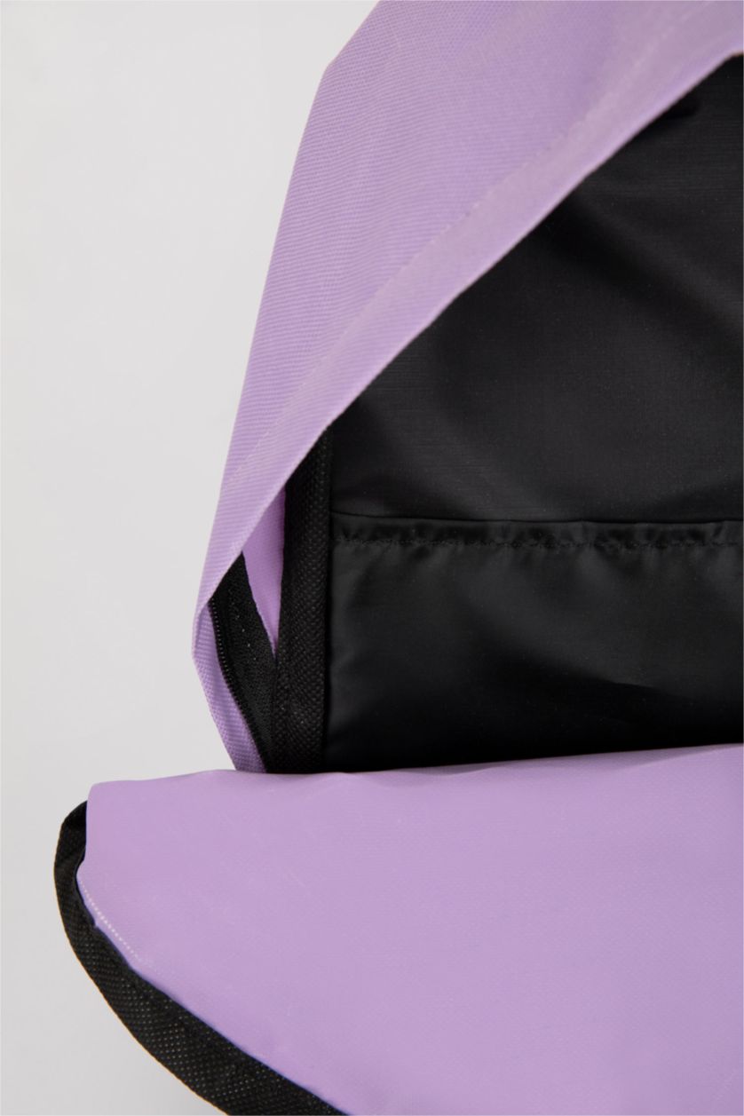 WOMAN Lilac Unisex Large Jean School Backpack