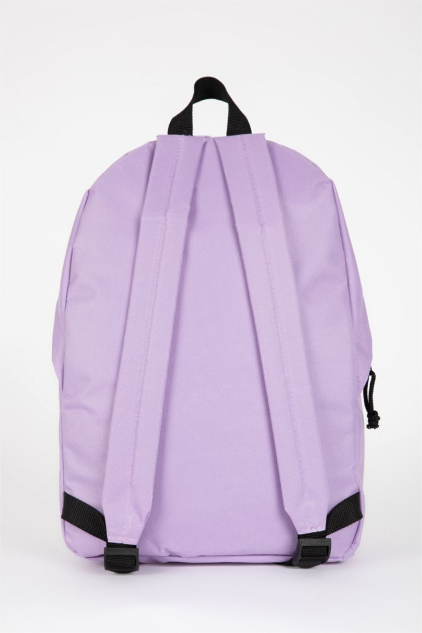 WOMAN Lilac Unisex Large Jean School Backpack