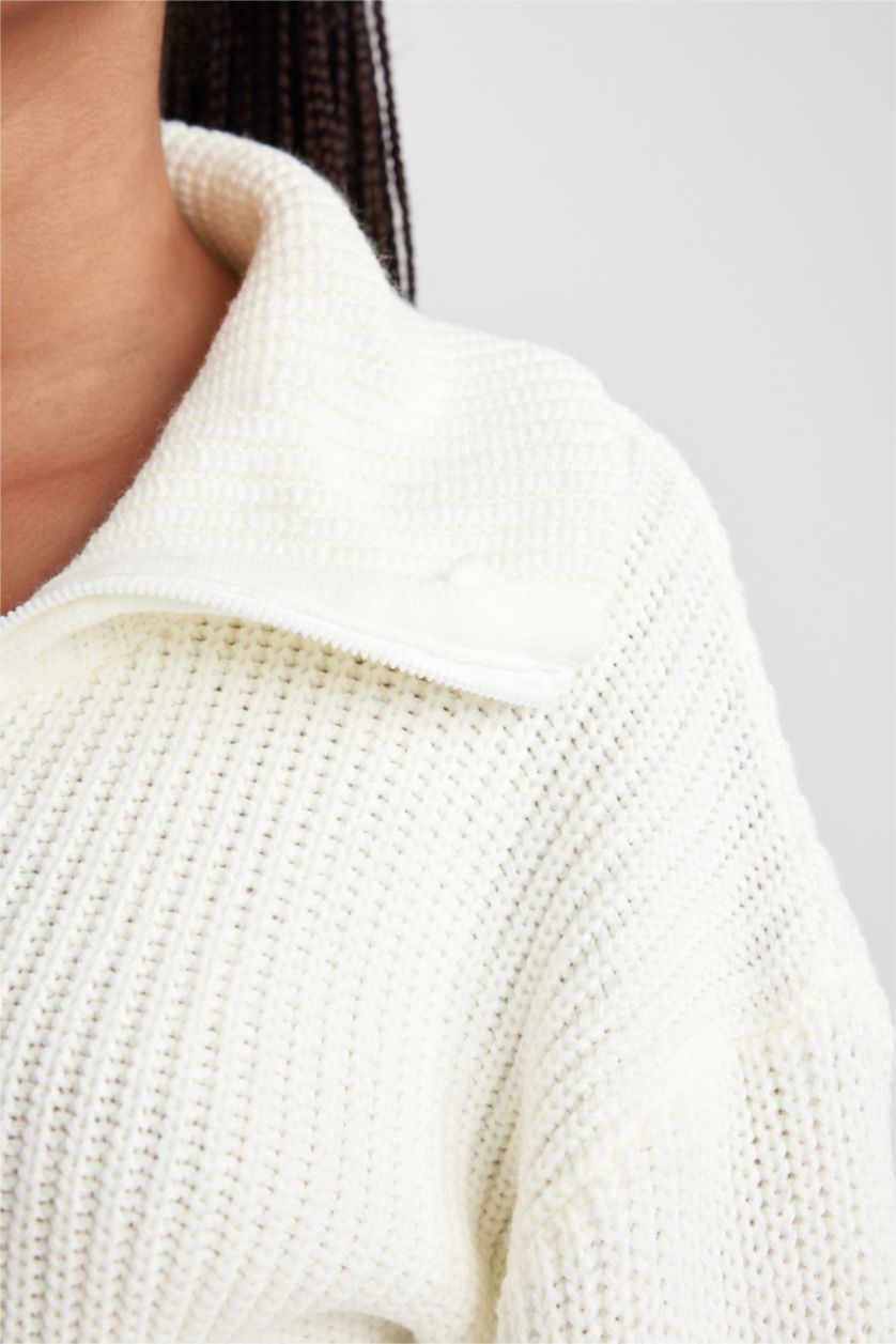 نساء بيج فاتح Slim Fit Knitwear Cardigan