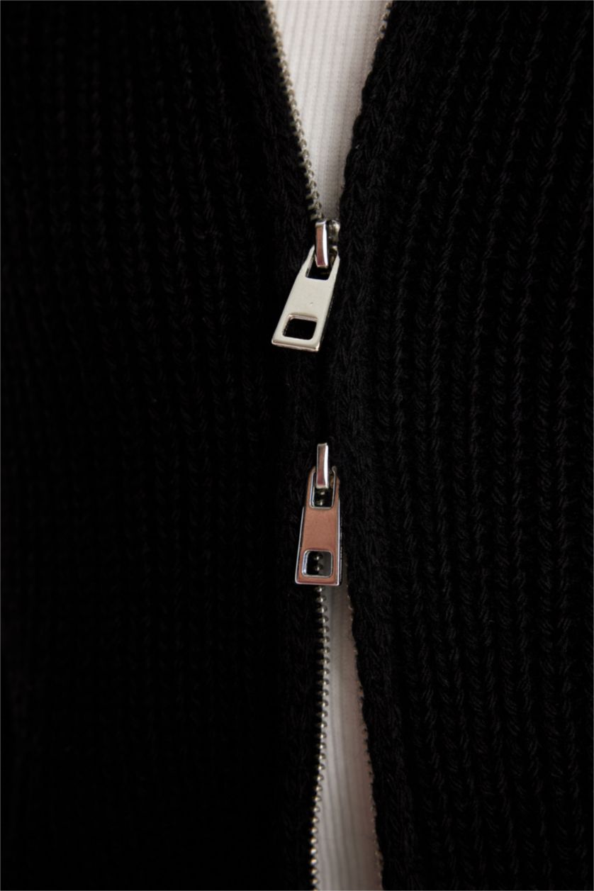 نساء أسود Slim Fit Knitwear Cardigan