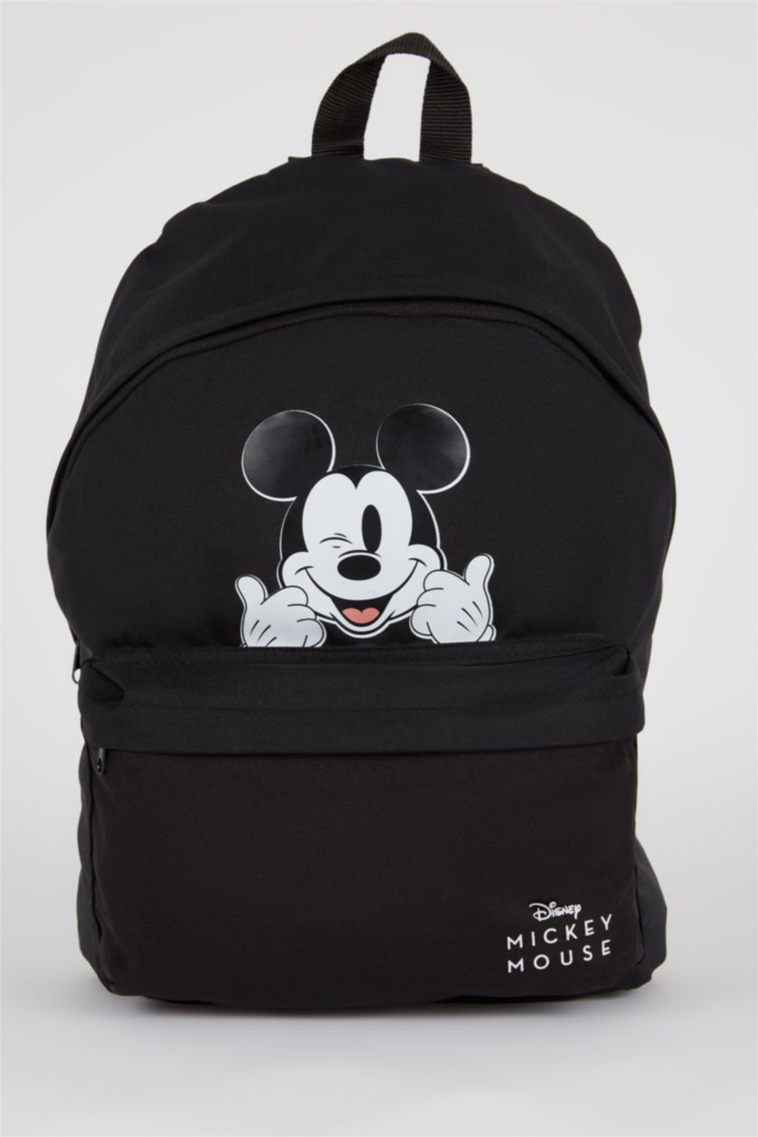 Kadın Siyah Unisex Disney Mickey & Minnie Okul Sırt Çantası