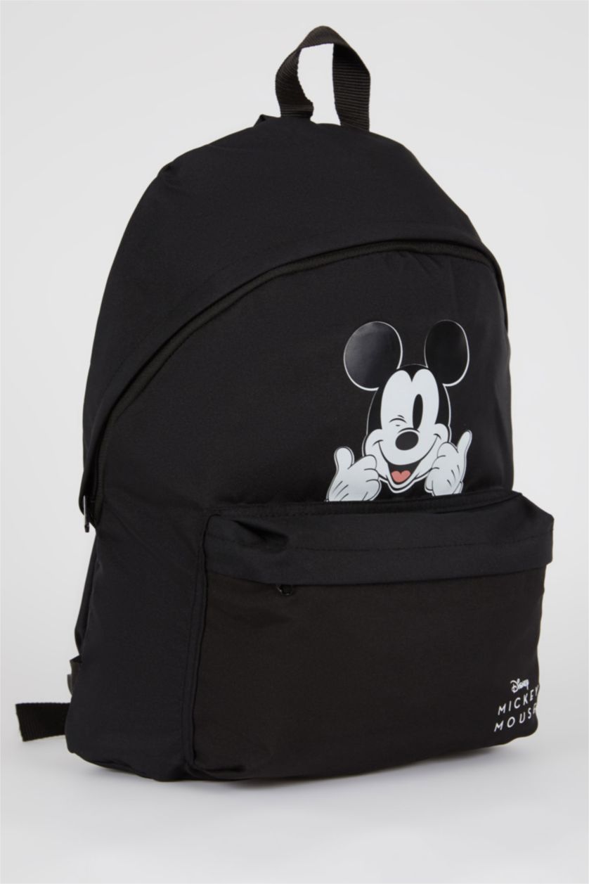 Kadın Siyah Unisex Disney Mickey & Minnie Okul Sırt Çantası