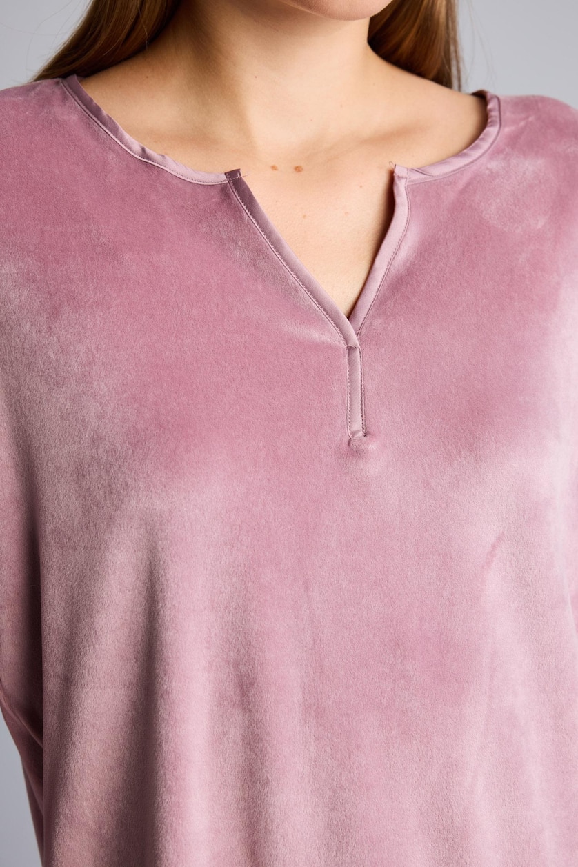 Kadın Gülkurusu Regular Fit Velur Pijama Takımı