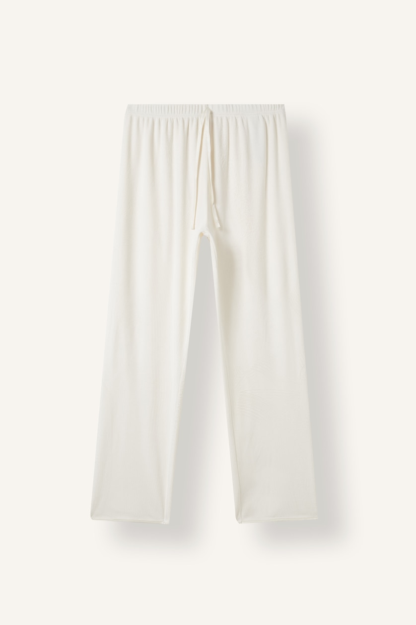 Kadın Ekru Regular Fit Velur Pijama Takımı