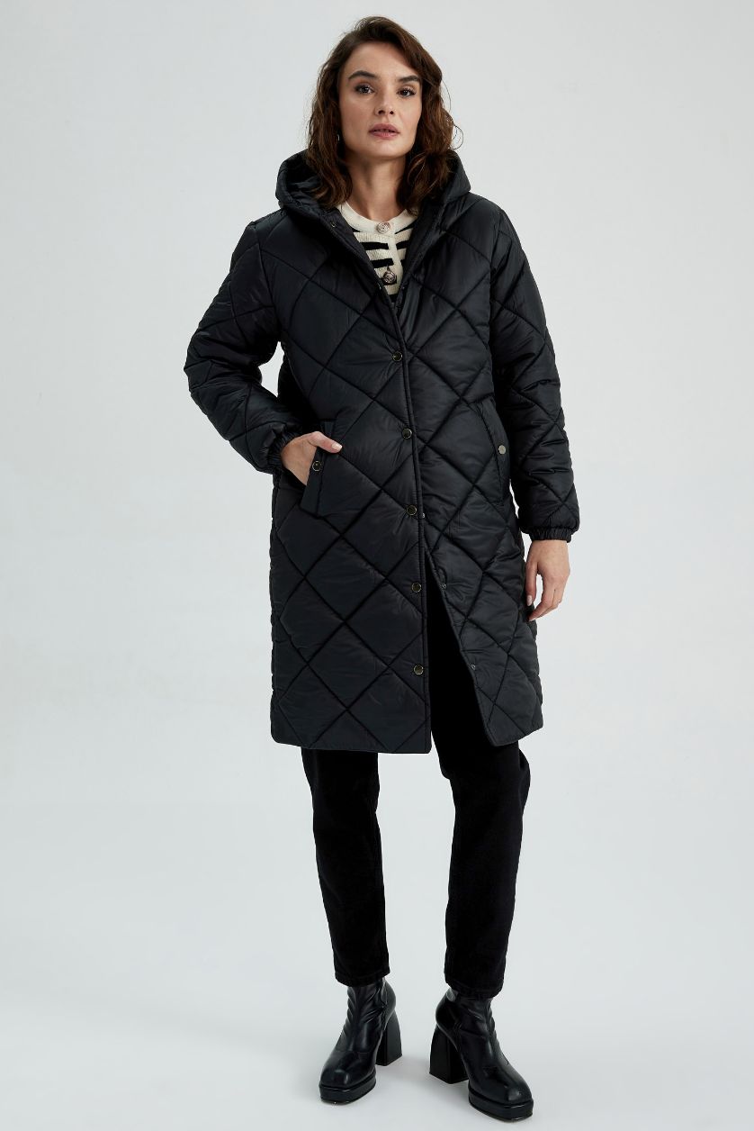 Жіночий Чорний Парка стандартного крою для жінок