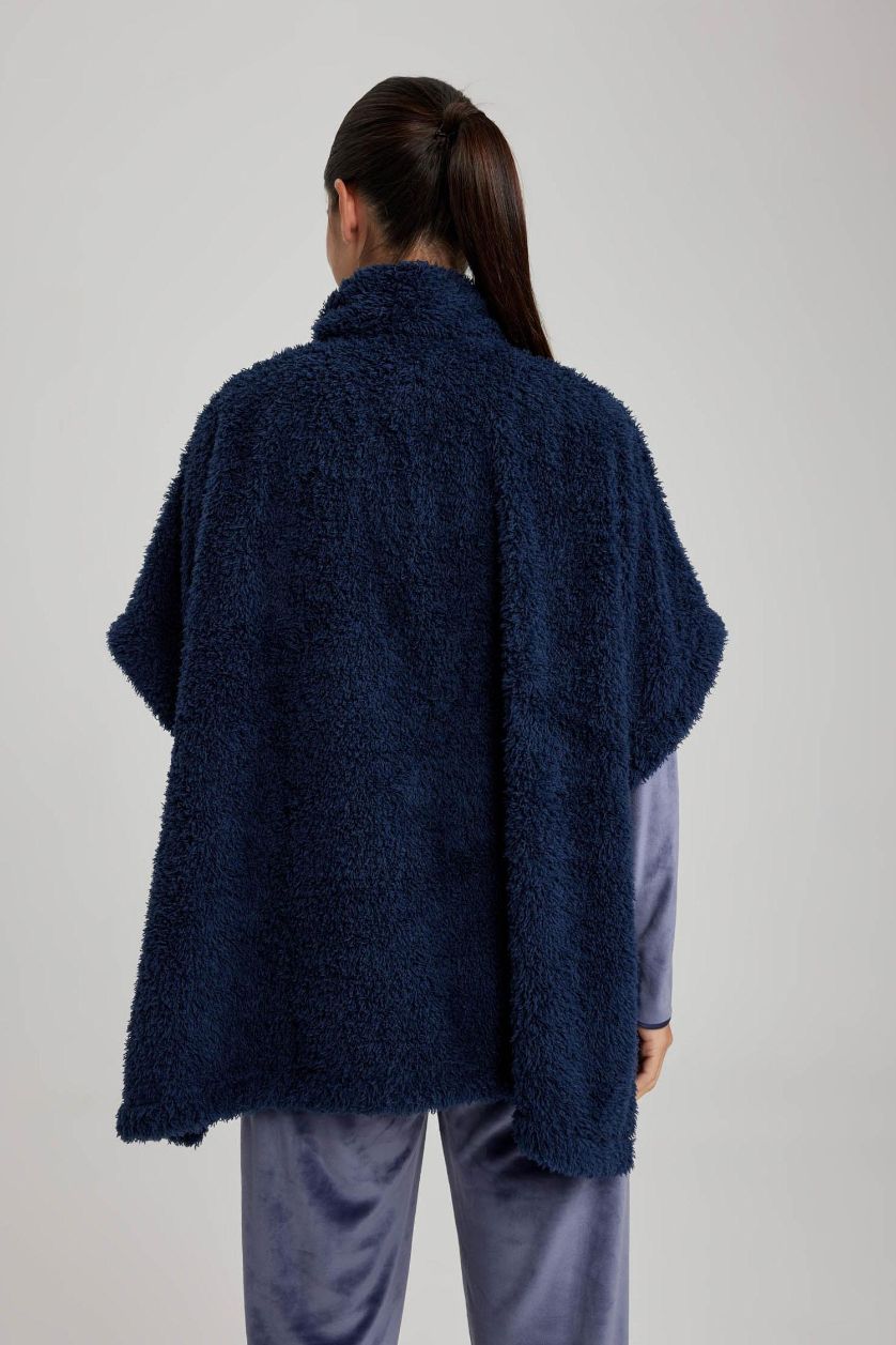 حريمي كحلي روب نوم اوفر سايز بياقة مدورة من Fall In Love