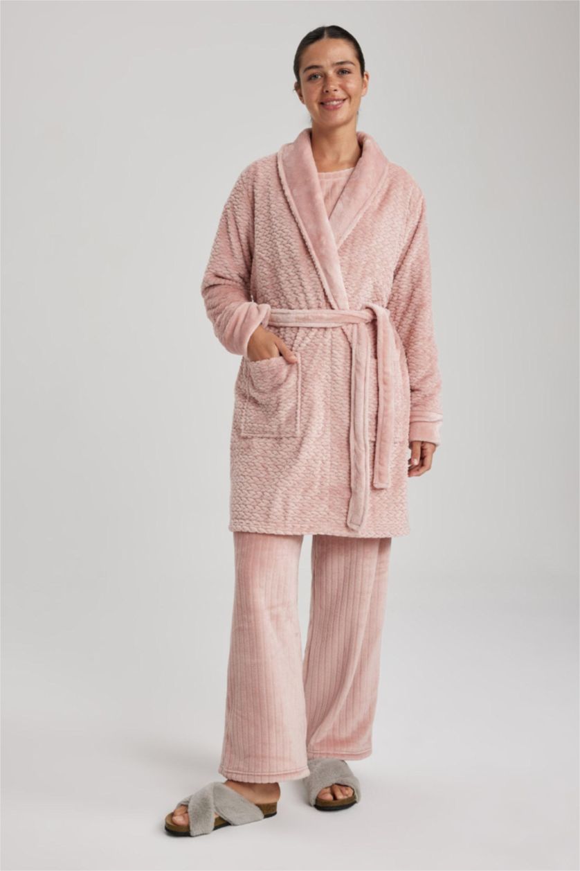 WOMAN Rose Fall in Love Regular Fit Welsoft Plush Long Robe