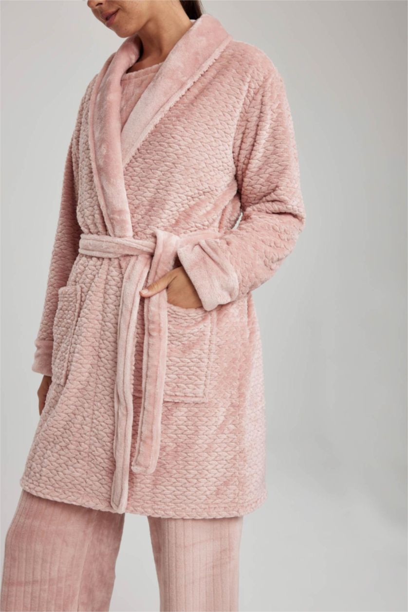 WOMAN Rose Fall in Love Regular Fit Welsoft Plush Long Robe