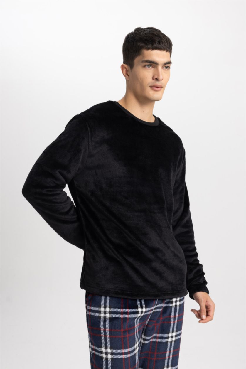 Man Black fleece 2 piece Set