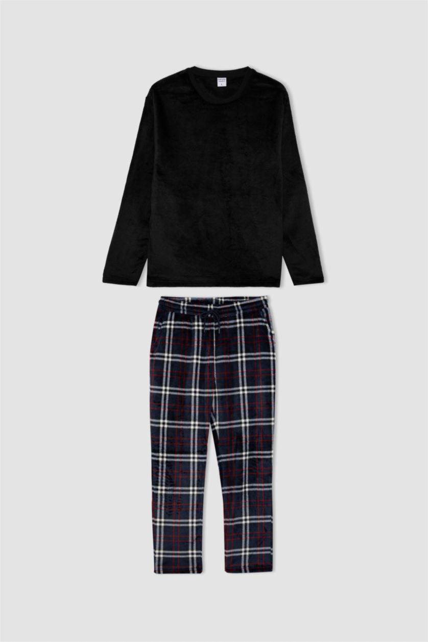 Man Black fleece 2 piece Set