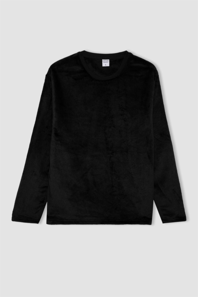 Man Black fleece 2 piece Set