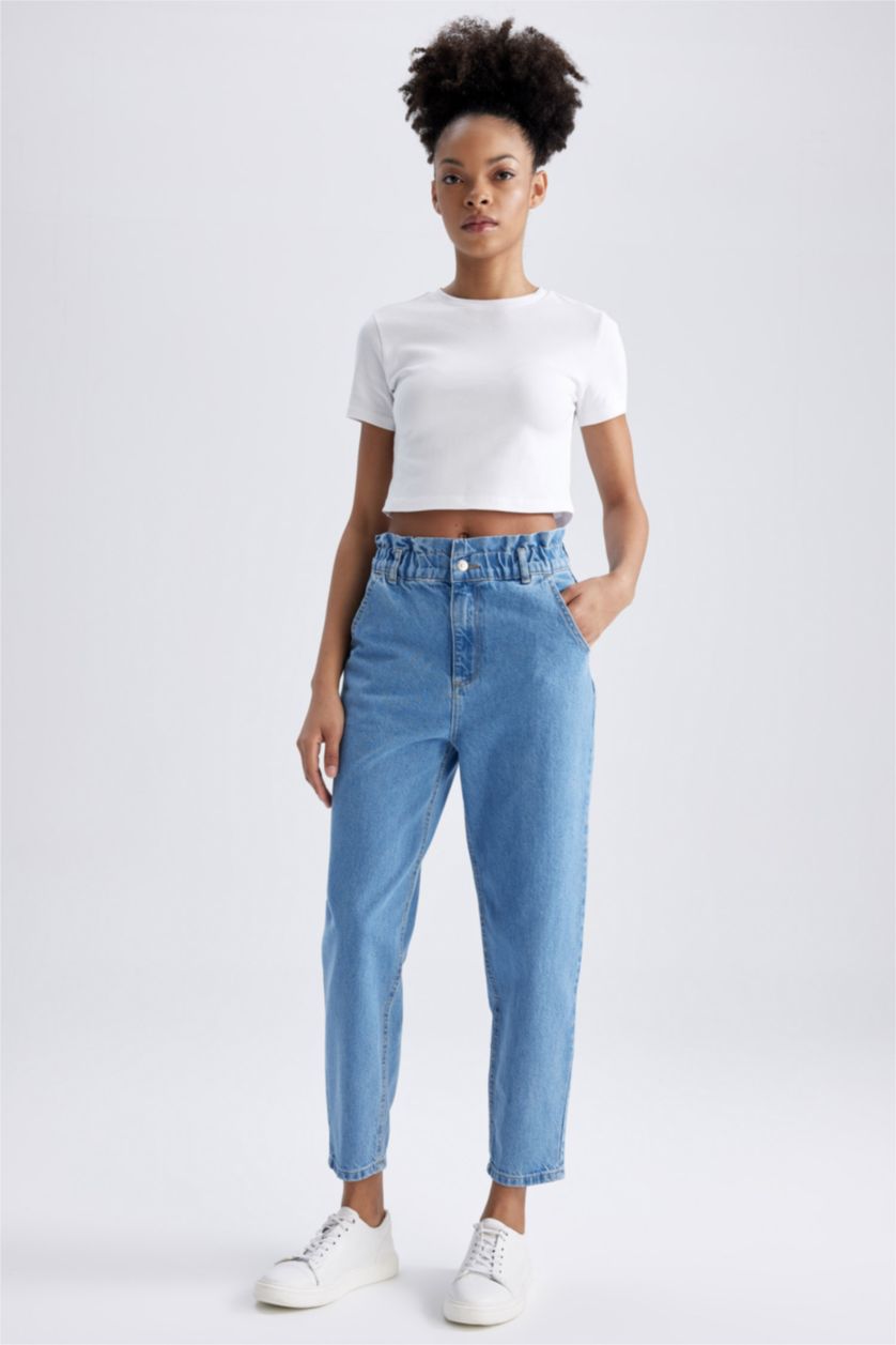 FEMME BLEU Clair Jean Paper Bag