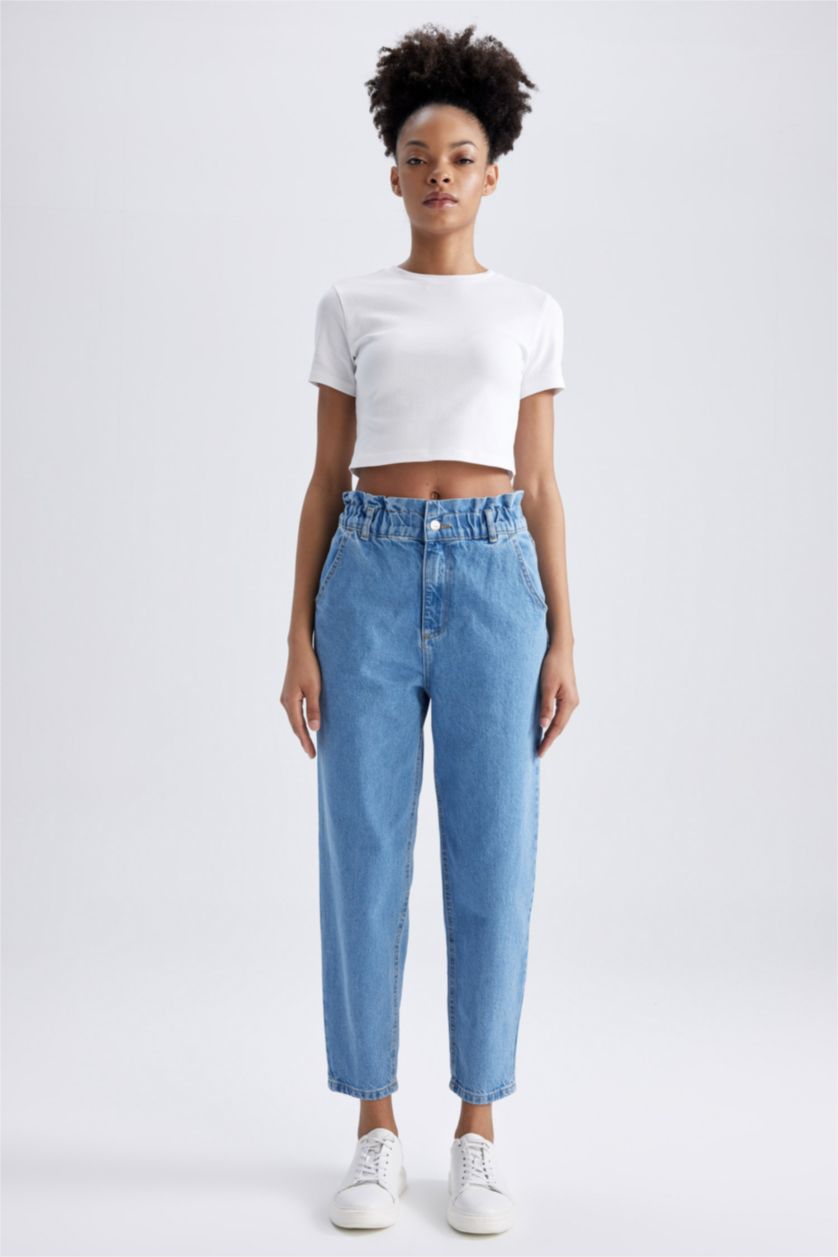 FEMME BLEU Clair Jean Paper Bag