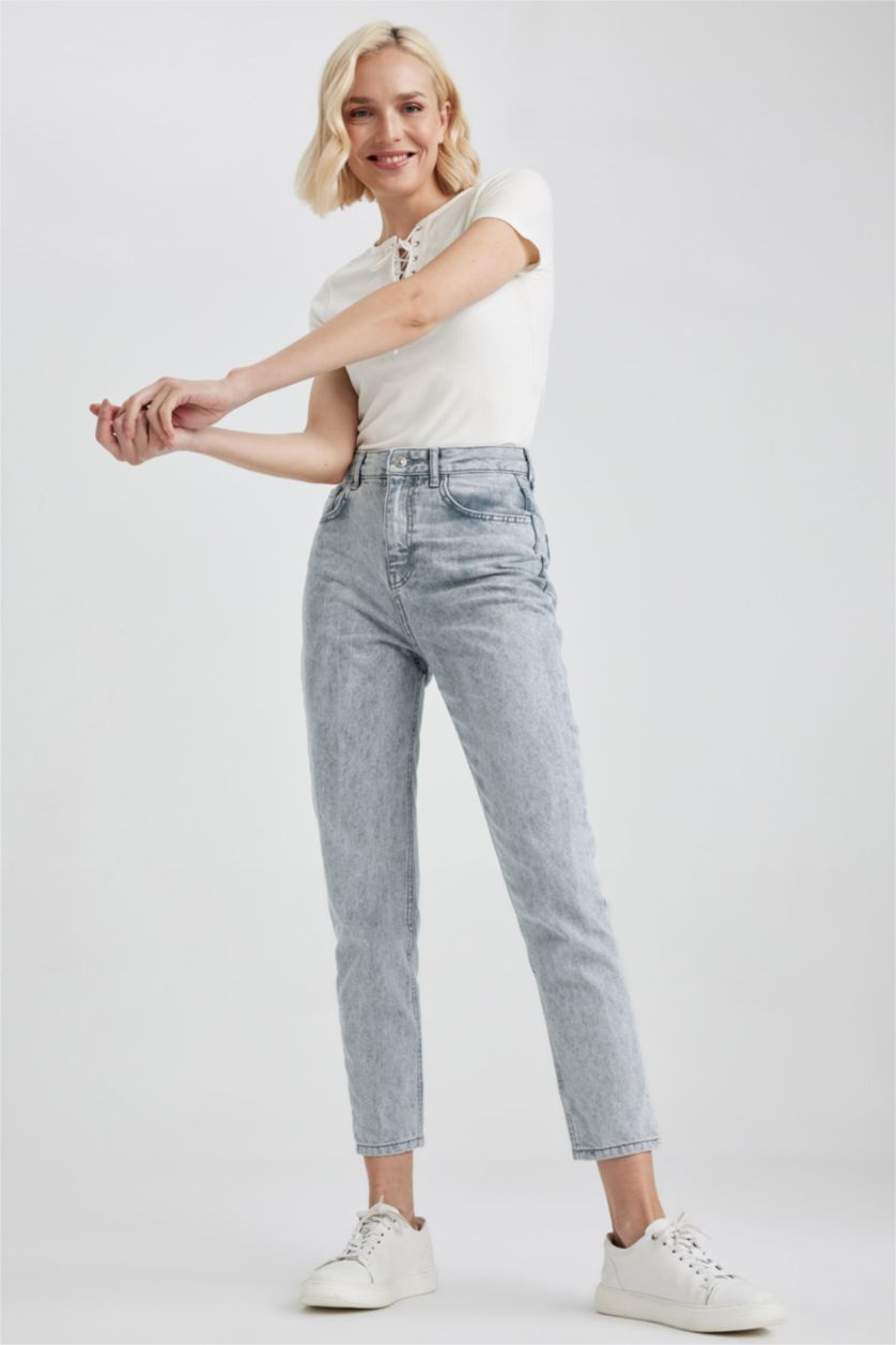 Женщины Серый Джинсы мом