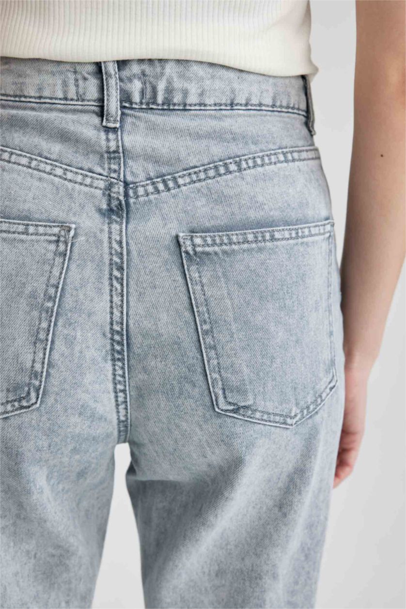 Женщины Серый Джинсы мом