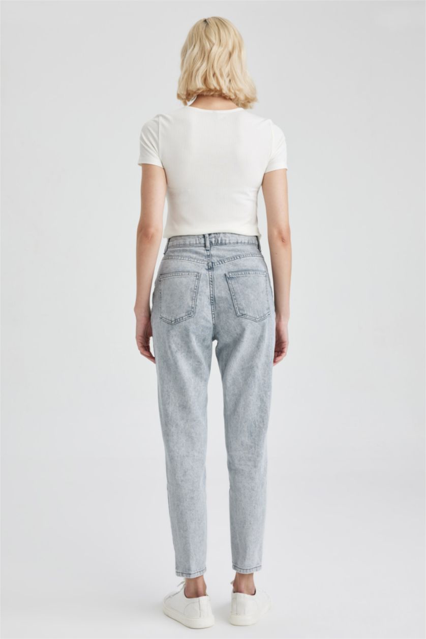 Женщины Серый Джинсы мом