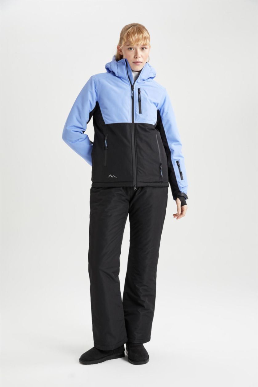 WOMAN Lilac DeFactoFit Water Repellent Regular Fit Fleece Lined Ski Jacket