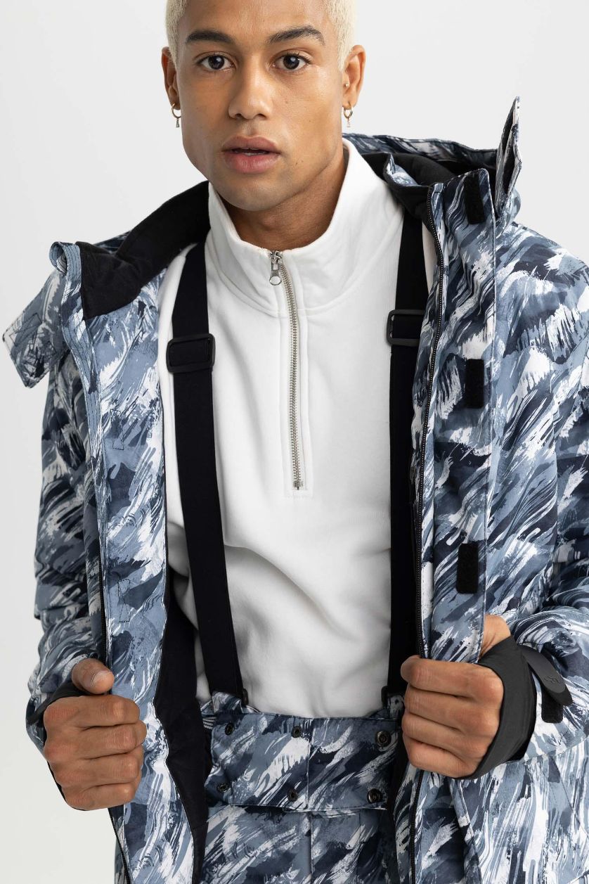 Ерлер қара бас киімді поляр Шаңғы киімдері