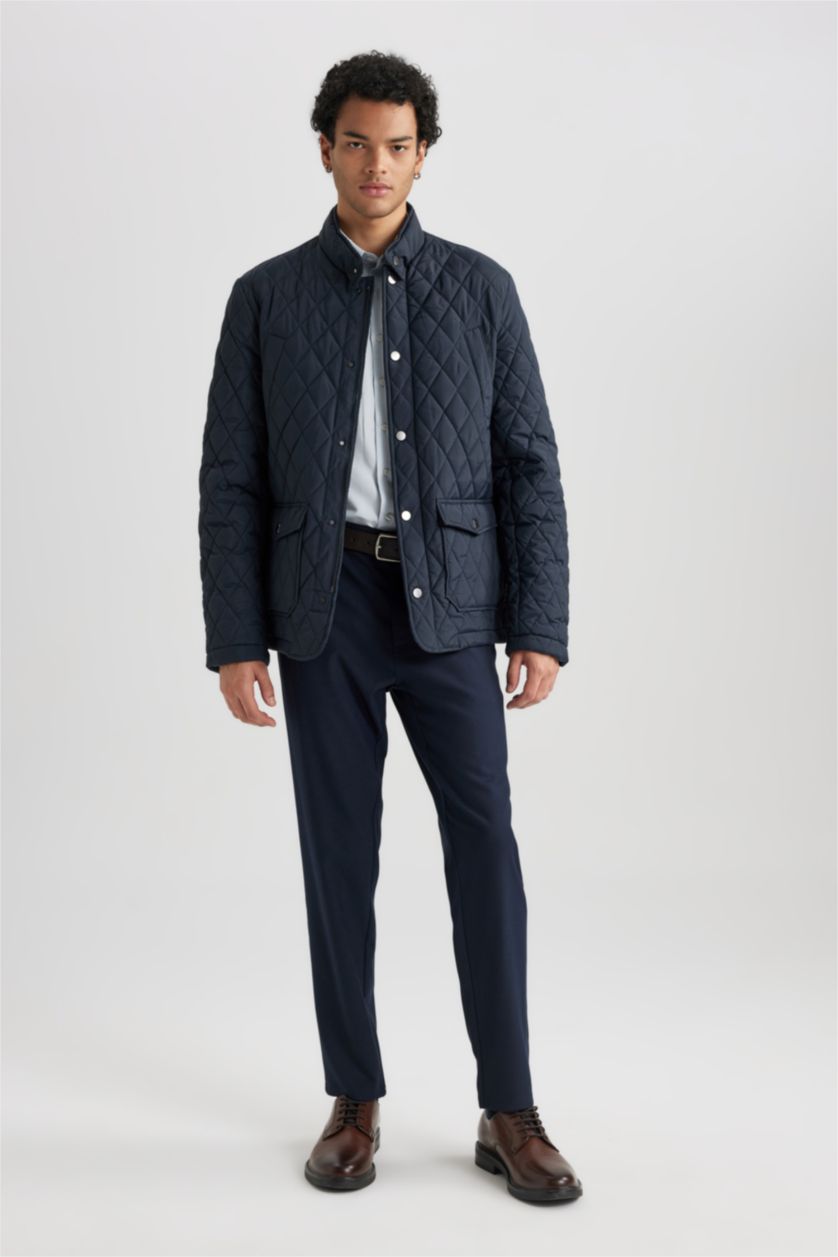 Чоловічий Синій Куртка приталеного крою для чоловіків