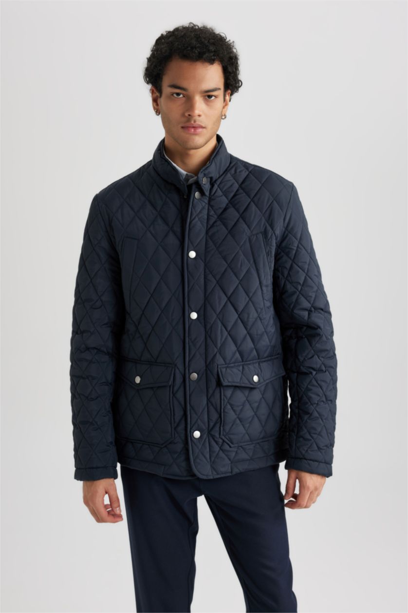 Чоловічий Синій Куртка приталеного крою для чоловіків